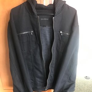 XL Men’s John Varvatos Black hoodie jacket